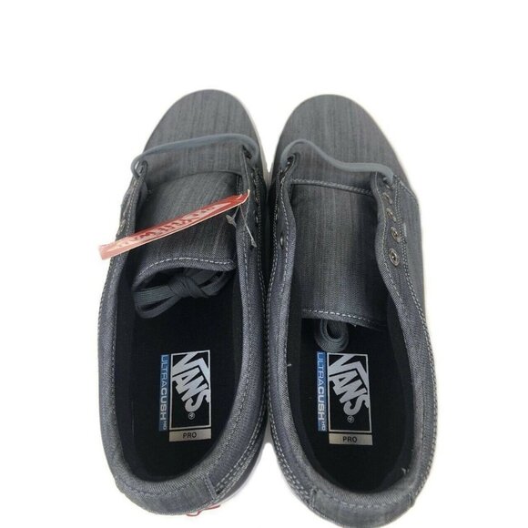 Vans Chukka Low Chambray Mens 8 M Grey Skateboarding Shoes Ultra Cush HD - Picture 4 of 7